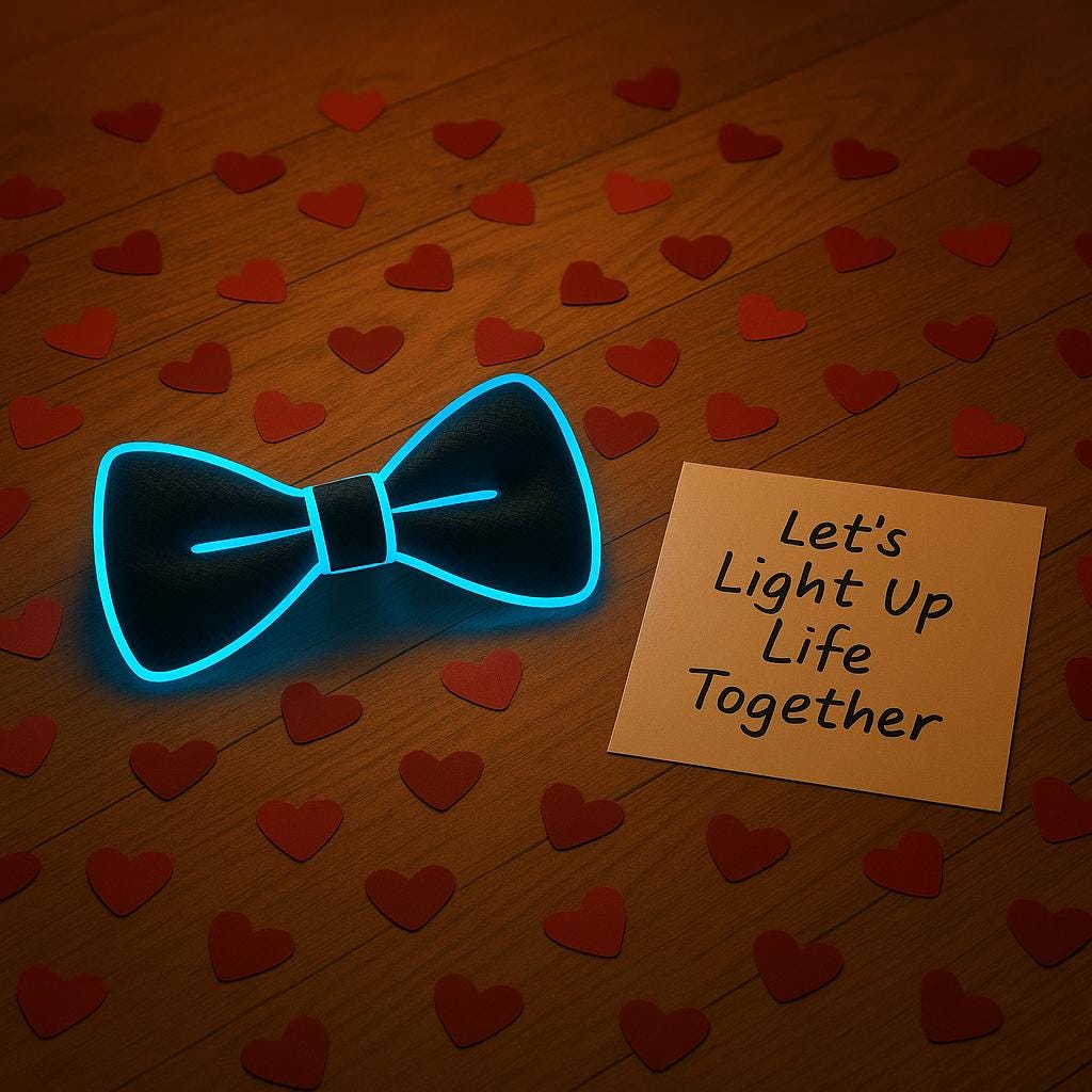 Glow-in-the-Dark LED Bowtie: Rave Light-Up Bow Tie for Kids & Adults