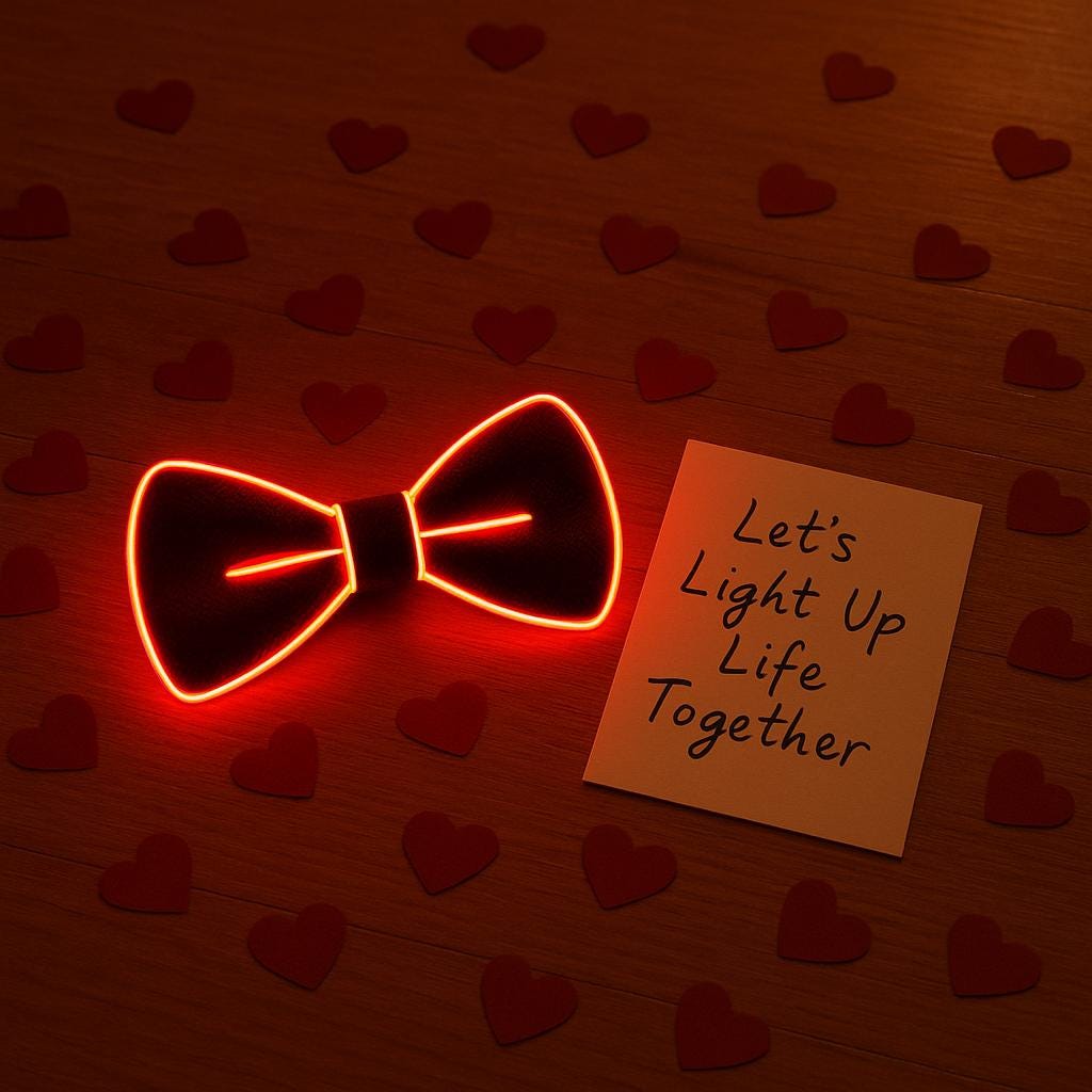 Glow-in-the-Dark LED Bowtie: Rave Light-Up Bow Tie for Kids & Adults