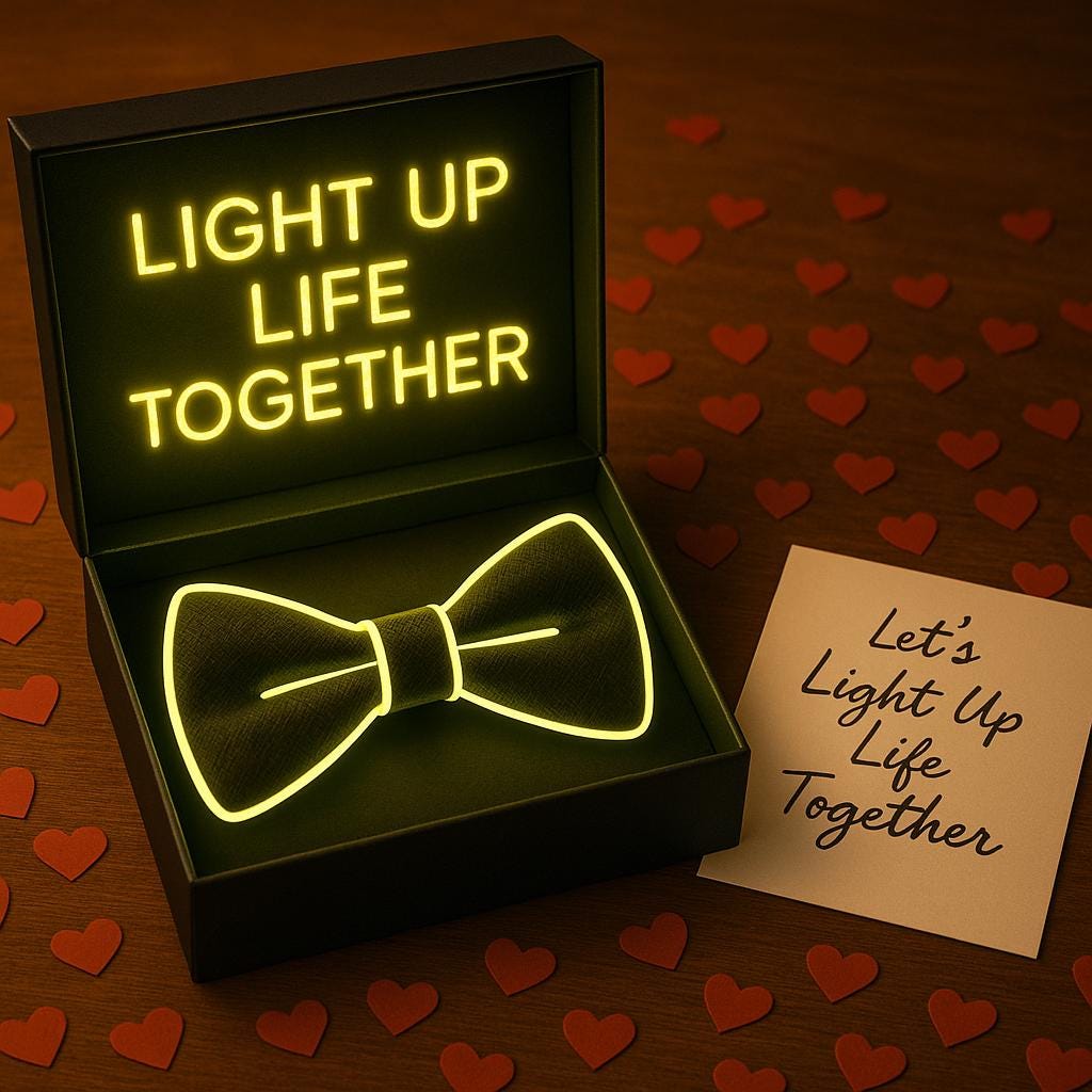 Glow-in-the-Dark LED Bowtie: Rave Light-Up Bow Tie for Kids & Adults